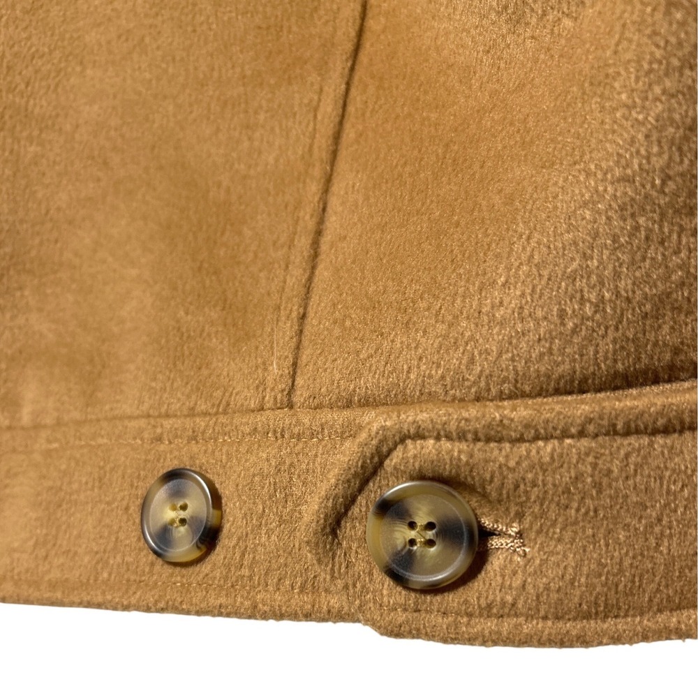 Avec Les Filles Camel Brown Cropped Trucker Jacket Wool Blend Women's Size M - Picture 9 of 12